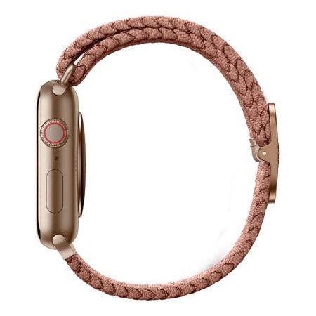 Ремешок UNIQ для Apple Watch 42/44/45 мм ASPEN Strap Braided (44MM-ASPPNK) Розовый