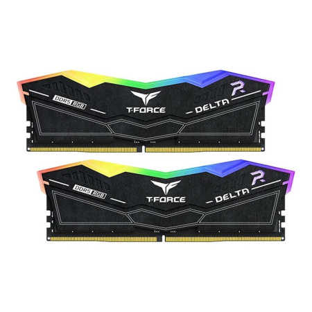 Оперативная память TEAMGROUP T Force Delta RGB (FF3D532G6000HC28ADC01) DDR5 32GB 6000MHz CL28 UDIMM 2x16GB RGB Black