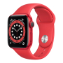 Apple Watch Series 6, 40 мм, корпус из алюминия цвета (PRODUCT)RED, спортивный ремешок красного цвета