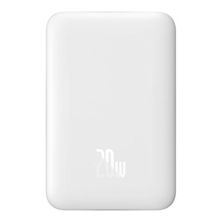 Внешний аккумулятор Baseus 10000mAh Magnetic Mini Wireless Fast Charge Power Bank 20W (PPCX030002) Белый