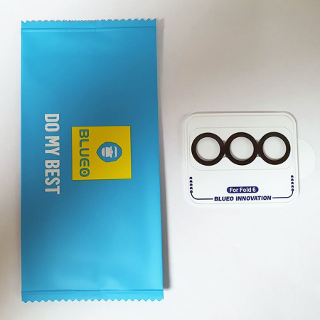 Защитное стекло для Galaxy Z Fold6, BlueO Camera lens Armor metal 3 шт. Черное