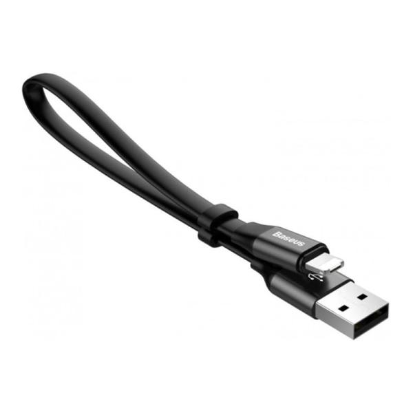 USB кабель Baseus Nimble iP Portable разъем Lightning, 23 см (CALMBJ-B01) Черный