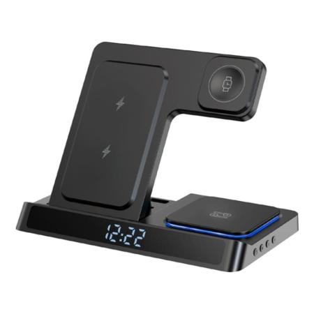 Беспроводное зарядное устройство WiWU Power Air 5в1 Wireless Charger (Wi-W006) Black, чёрный