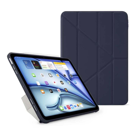 Чехол книжка для iPad Pro 13" M4/M5 Gurdini Origami Case Тёмно-синий