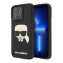 Чехол Karl Lagerfeld для iPhone 14 Pro 3D Rubber Karl's head Hard (KLHCP14LKH3DBK) Черный