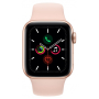 Apple Watch Series 5, 40 мм, корпус из алюминия золотого цвета, спортивный ремешок цвета «розовый песок»