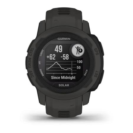 Часы Garmin INSTINCT 2S solar Graphite, черный
