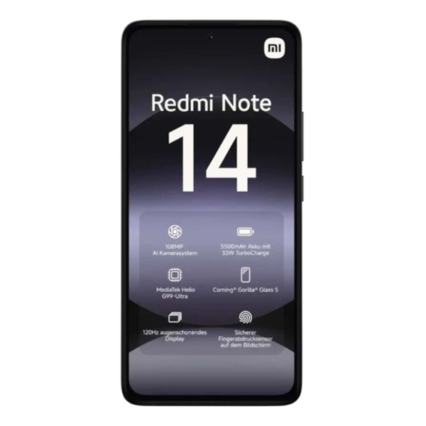 Xiaomi Redmi Note 14 8/128Gb Midnight Black, чёрный