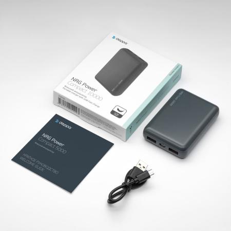 Внешний аккумулятор Deppa 10000mAh NRG Power 2.1A (33550) Чёрный