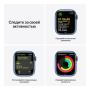 Apple Watch Series 7, 41 мм корпус из алюминия синего цвета,  спортивный ремешок «синий омут»