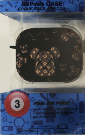 Чехол для AirPods 3 COQUE POUR Черный с рисунком мыши