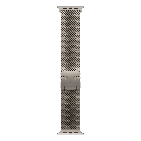 Apple Watch Ultra 4, 49 мм корпус из титана цвета «Natural», ремешок Titanium Milanese Loop цвета «Natural» размера M